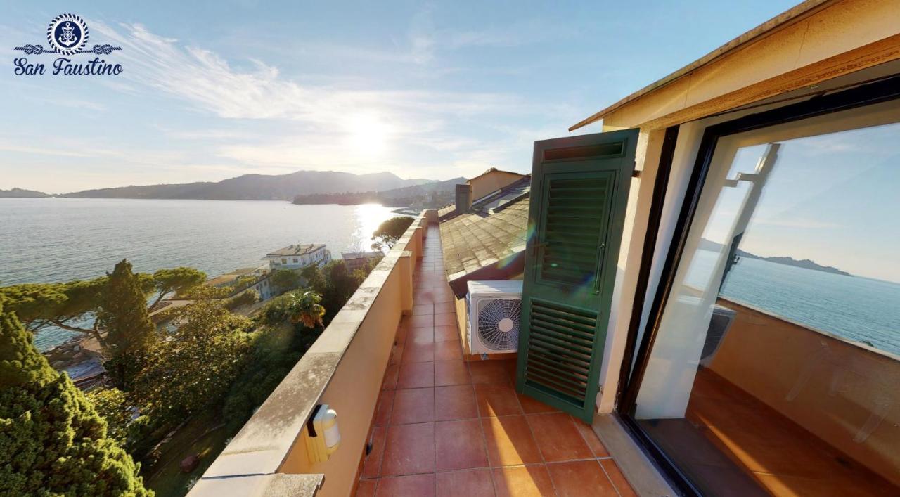 Welcome Riviera - Attico San Faustino 165 Mq Piu 110 Mq Di Terrazza- In Villa 700 ,Vista Mare Strepitosa-100 M Dalla Spiaggia-Parking Esclusivo Rapallo Exterior foto