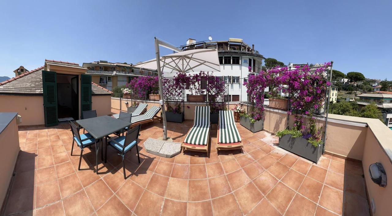 Welcome Riviera - Attico San Faustino 165 Mq Piu 110 Mq Di Terrazza- In Villa 700 ,Vista Mare Strepitosa-100 M Dalla Spiaggia-Parking Esclusivo Rapallo Exterior foto